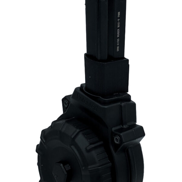 ProMag DRMA100   50rds Drum 9mm Fits Ruger Max-9 Black Polymer
