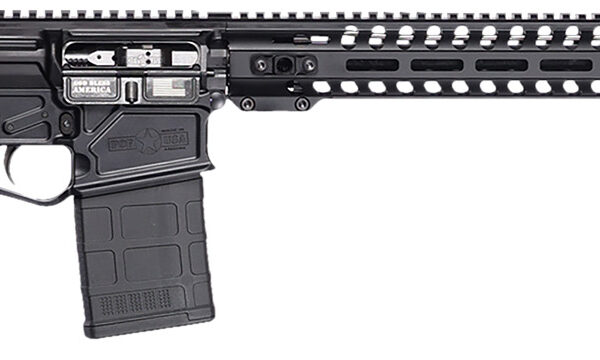 Patriot Ordnance Factory 02419 Rogue DI 308 Win 20+1 18.50″ Picatinny Rail Receiver, M-LOK/Picatinny Rail Handguard, Black Polymer Stock & Grip