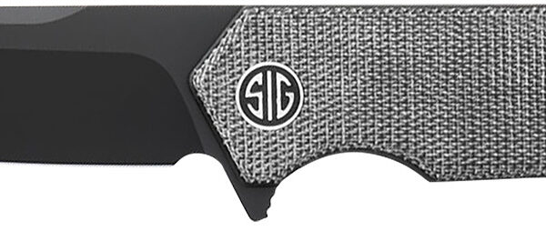 Sig Sauer Knives VA9BB Validus  3.78″ Folding Drop Point Plain Black PVD M390 Steel Blade, 4.76″ Black Textured G10 Handle