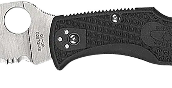 Spyderco C243FPWCBK Endela Lightweight 3.40″ Folding Wharncliffe Plain VG-10 SS Blade, Black Textured FRN Handle