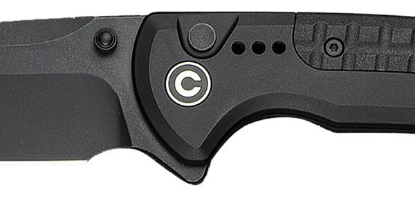 Civivi Knives C22025D-1 Sentinel Strike II 3.70″ Folding Plain Black Stonewashed Nitro-V Steel Blade, Black Textured FRN Handle