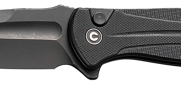 Civivi Knives C23053-1 Incindie 3.48″ Folding Spear Point Plain Black Stonewashed 14C28N Steel Blade, Black Textured G10 Handle