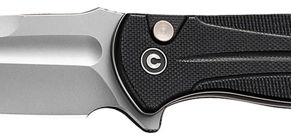 Civivi Knives C23053-3 Incindie 3.48″ Folding Spear Point Plain Stonewashed 14C28N Steel Blade, Black Textured G10 Handle