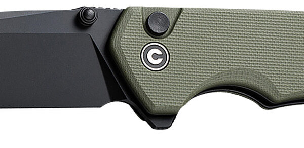 Civivi Knives C19059C-2 Brazen 3.46″ Folding Plain Black D2 Steel Blade, OD Green Textured G10 Handle