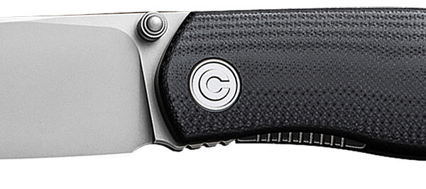 Civivi Knives C22007-1 Sokoke EDC 3.35″ Folding Drop Point Plain Bead Blasted 14C28N Steel Blade, Black G10 Handle