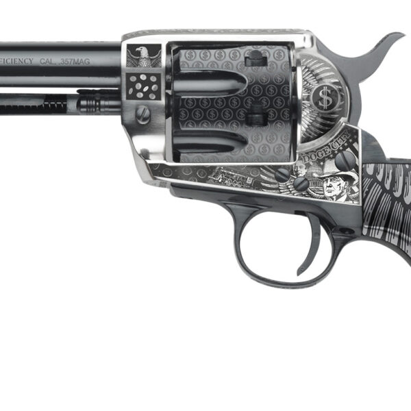 Pietta GW357DOGE434NMB Great Western II D.O.G.E. Sports South Exclusive 357 Mag 6rd 4.75″