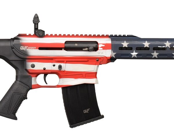 Gforce Arms GF2512USA GF25 USA 12 Gauge Semi-Auto 3″ 5+1 20″ Flat Dark Earth Cerakote Threaded Barrel, USA Receiver, Black Adjustable Synthetic Stock w/Black Rubber Grip