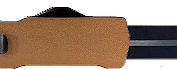 Templar Knife MAAB121 Premium LW  Slim 3.25″ OTF Dagger Plain Black Oxide Stonewashed Powder Coated D2 Steel Blade, 5″ Bronze Anodized Aged Aluminum Handle