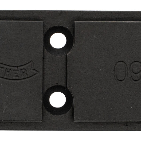 Walther Arms 5136208 Optic Plate  Black Steel Fits Walther PDP 2.0