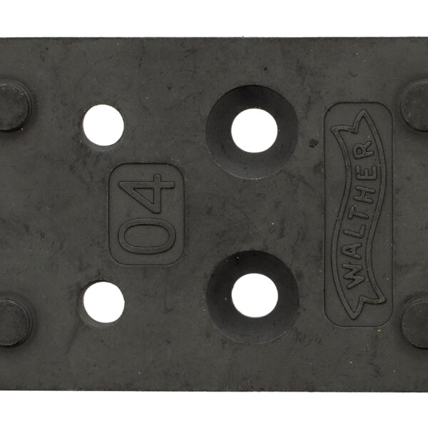 Walther Arms 5136212 Optic Plate  Black Steel Fits Walther PDP 2.0