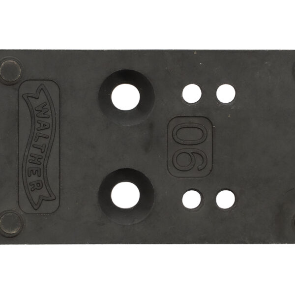 Walther Arms 5136197 Optic Plate  Black Steel Fits Walther PDP 2.0