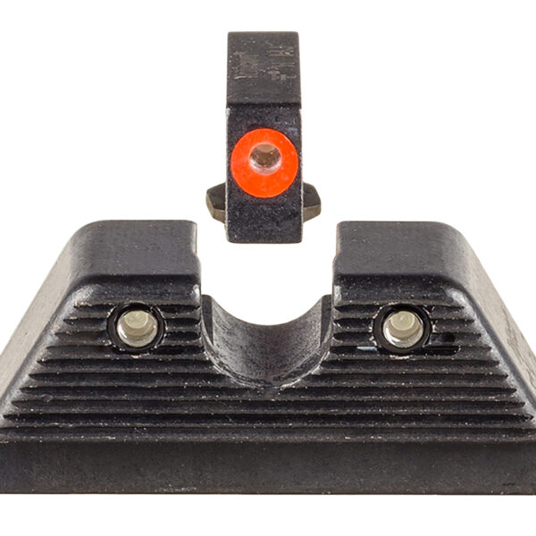 Trijicon 601092 HD XR Night Sight Set Green Tritium/Orange Outline Front, Green Tritium Rear, Black Frame, Fits Most Glock/17 MOS/19 MOS/45 MOS