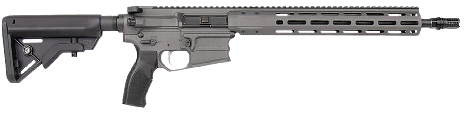 Cobalt Kinetics CKPROLITE55616CHARCOAL Pro Light 223 Rem/5.56 NATO 16" Black Barrel, Charcoal Picatinny Rail Aluminum Receiver, M-LOK Handguard, Black Polymer Stock, Black Polymer Grip