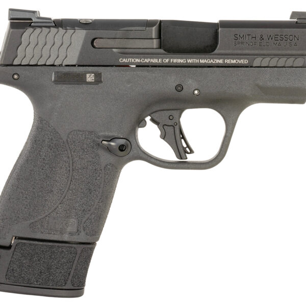 Smith & Wesson 14196 M&P9 Shield 9mm Luger 15+1 3.10″ Black Armornite Barrel, Optic Ready/Serrated Slide, Black Frame