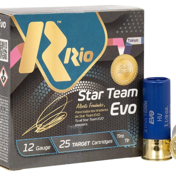 Rio Ammunition ST3275 Star Team EVO 12Gauge 2.75″ 1 1/8oz 7.5Shot 25 Per Box/10 Case