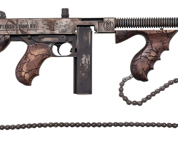 Thompson T150DC8 1927A-1 Wastelander .45 Cal 50+1 18″ Finned Barrel, Aluminum Receiver, Fixed Stock