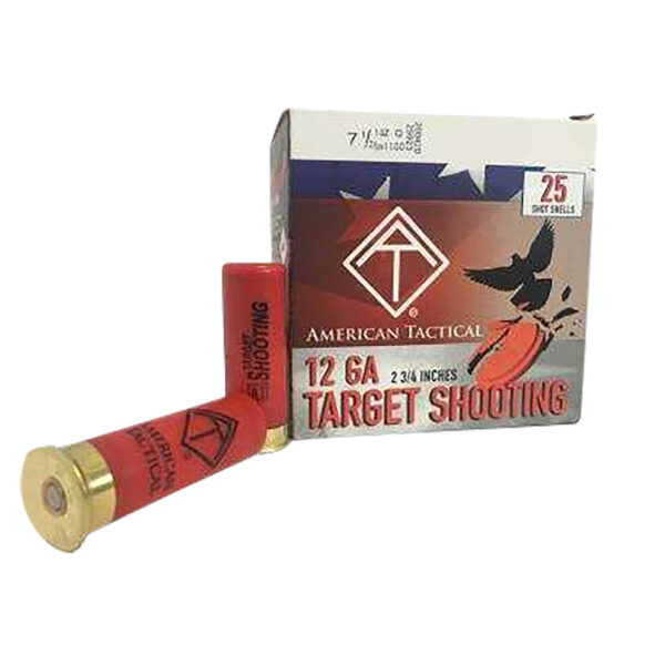 ATI ATIACL12T75 Target Load  12Gauge 2.75″ 1oz 7.5Shot 25 Per Box/10 Case