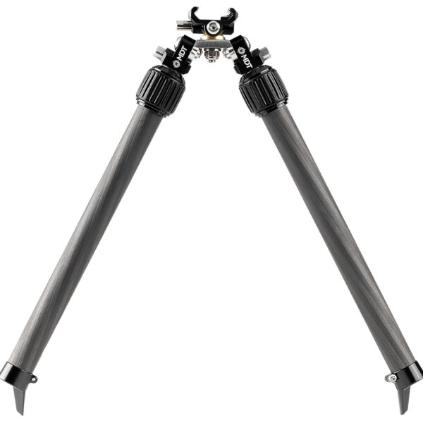 Mdt Sporting Goods Inc 114770BLK BackCountry Bipod 7.50-14.30″ High Black Carbon Fiber/Aluminum
