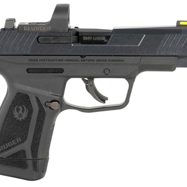 Ruger 3521 Max-9 Long RD 9mm Luger 12+1 4″ Black Alloy Steel Optic Ready/Serrated Slide, Black Polymer Frame