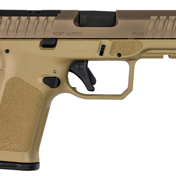 Rost Martin RM1CMOVOSP10 RM1C  9mm Luger 10+1 4″ Black Optic Ready/Serrated Slide Black
