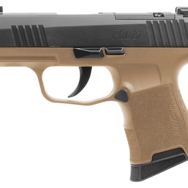 Sig Sauer 3659CTXR3P P365X Micro-Compact Frame 9mm Luger 10+1 3.10″ Steel Barrel, Optic Ready/Serrated Slide, Coyote Tan Stainless Steel Frame w/Accessory Rail, Polymer Grip