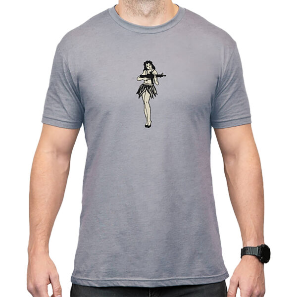 Magpul MAG1117-041  Hula Girl Grey Cotton/Polyester Short Sleeve Medium