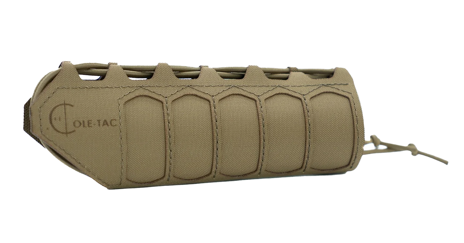 Cole-tac HG102 SD Handguard Wrap No Slots Coyote Brown Squadron 6.5" Long