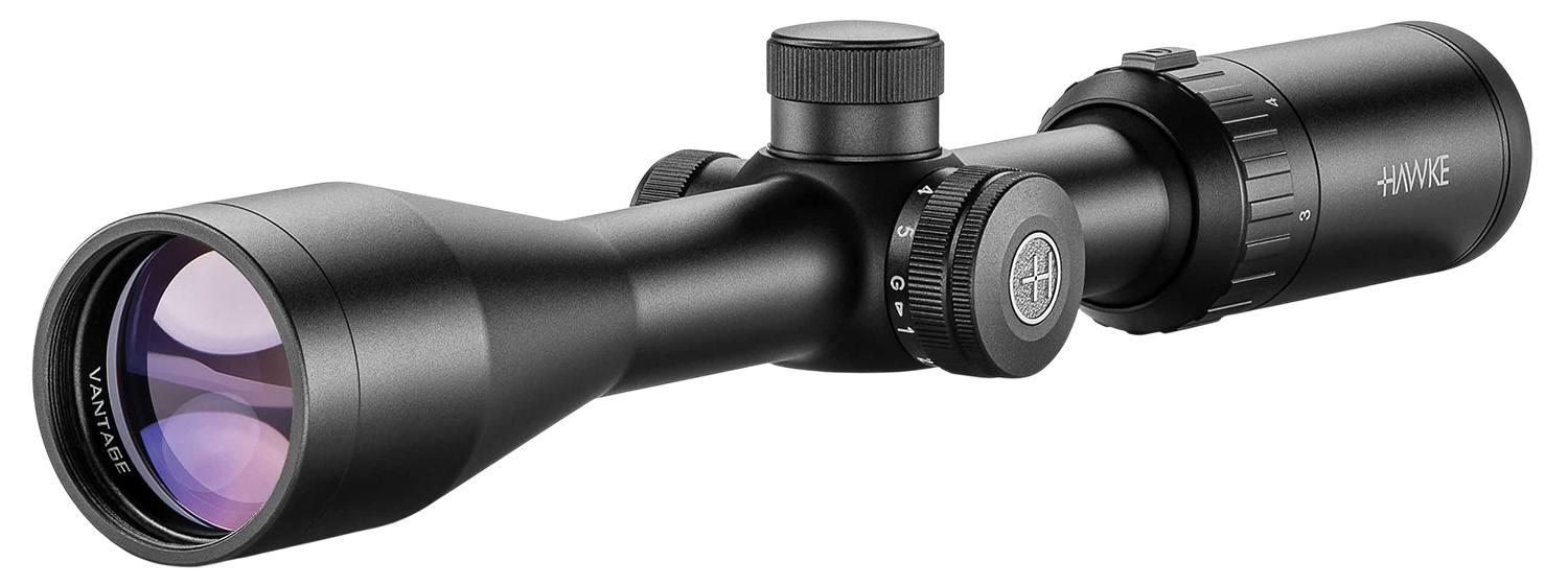 Hawke Sport Optics 14222 Vantage IR Riflescope Black 3-9x40mm 1" Tube Illuminated Red/Green Rimfire 22LR HV Reticle