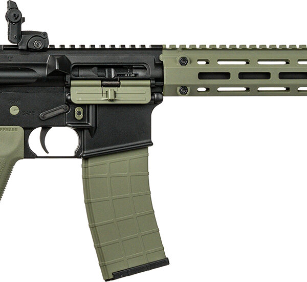 Tippmann Arms A101228 M4 LTE MSR 22 LR 25+1 16″ Black Parkerized Threaded Barrel, OD Green Aluminum Receiver w/Picatinny Rail, M-LOK Handguard, Black Adj CAR15 Polymer Stock, OD Green Gen2 Grip, Right