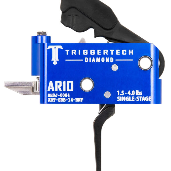 TriggerTech ARTSAB14NNF Diamond Black Straight Flat Fits AR-10