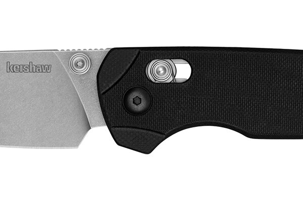 Kershaw 6110 Bel Air XL 3.40″ Folding Plain Stonewashed CPM MagnaCut Steel Blade, Black Textured G10 Handle
