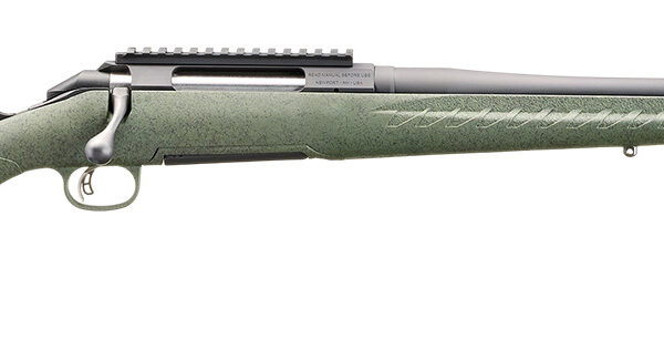 Glenfield 52003 Model A  Full Size 270 Win 4+1 20″ Matte Black Threaded Barrel, Matte Black Alloy Steel Receiver w/Picatinny Rail, Moss Green Splatter Fixed Synthetic Stock, Thread Protector
