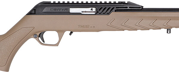 Derya Firearms TM22.STAN.FDE.18 TM22 Standard Full Size 22 LR 10+1 18″ Black Target Barrel, Black Anodized Aluminum Receiver w/Picatinny Rail, Flat Dark Earth Adjustable Polymer Stock