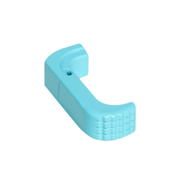 Timber Creek Outdoors GL43XEMRRE Glock 43X Extended Magazine Release Anodized Robin’s Egg Blue Aluminum