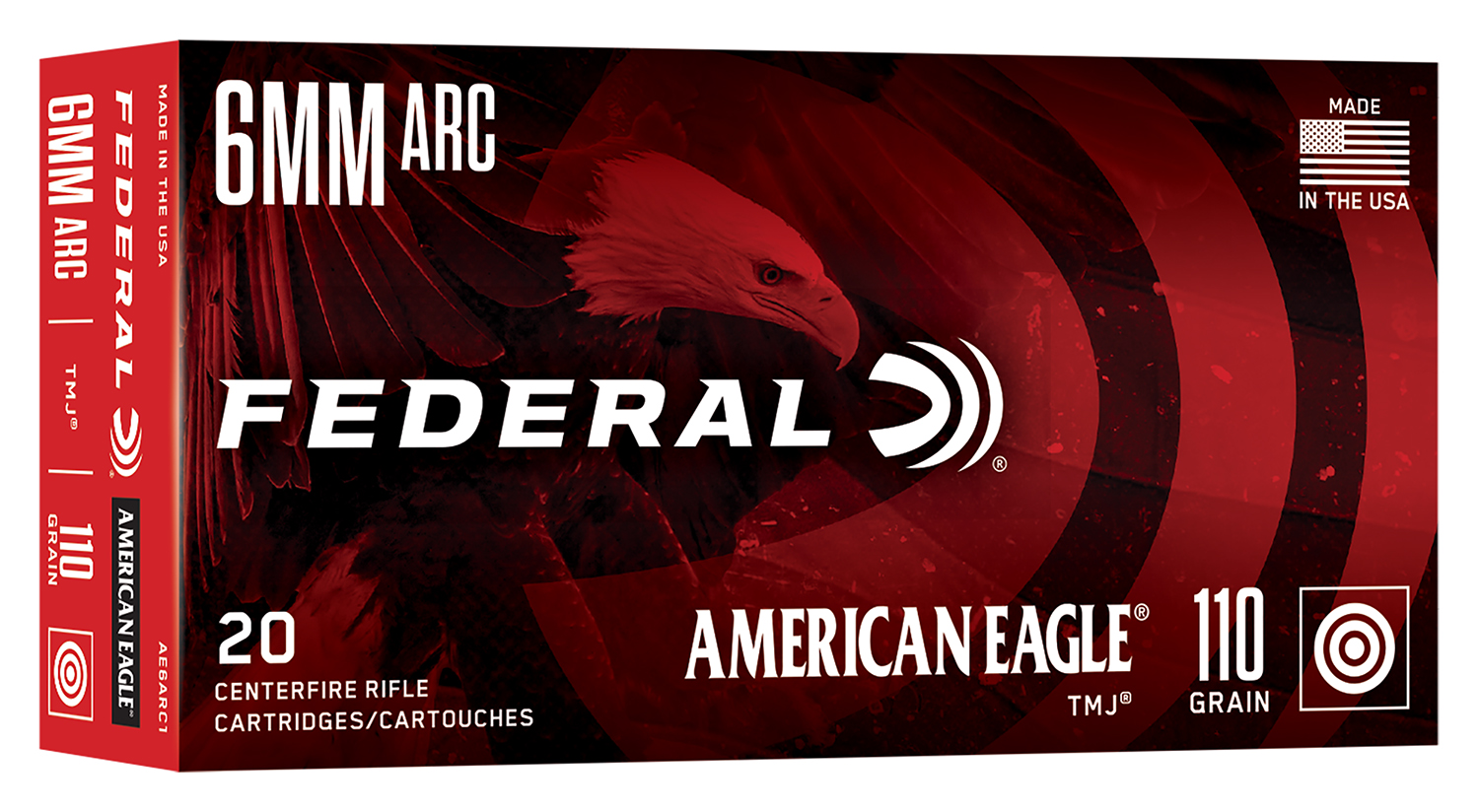 Federal AE6ARC1 American Eagle 6ARC 110gr Total Metal Jacket 20 Per Box/10 Case
