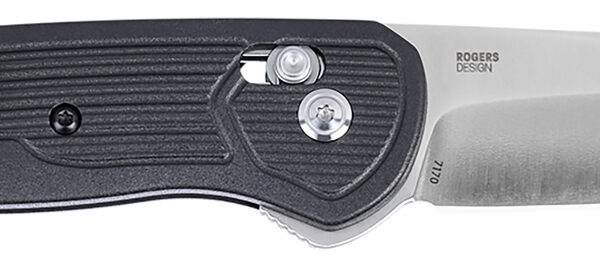 CRKT 7170 SERO EDC 3.02″ Folding Plain Satin S35VN Blade, Black Textured GRN Handle