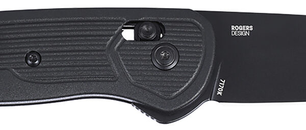 CRKT 7170K SERO  EDC 3.02″ Folding Plain Black TiNi S35VN SS Blade, Black Textured GRN Handle
