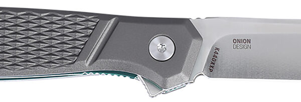 CRKT K440XXP SCAR EDC 3.30″ Folding Plain Satin D2 Steel Blade, Gray Textured Aluminum Handle