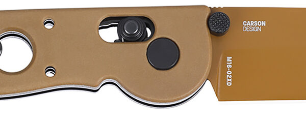 CRKT M1602XD M16 Tactical 3.11″ Folding Tanto Plain Desert Tan D2 Steel Blade, Desert Tan Grivory Handle
