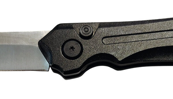 Xcaliber Knife Company  Switch Blade  3.50″ Folding Tanto Plain Stainless D2 Steel Blade, 4.75″ Black Aluminum Handle