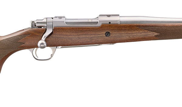 Ruger 67106 Hawkeye Hunter 243 Win 4+1 16.60″ Satin Threaded Barrel, Satin Stainless Steel Receiver w/Integral Scope Mount, American Walnut Fixed Stock, Right Hand