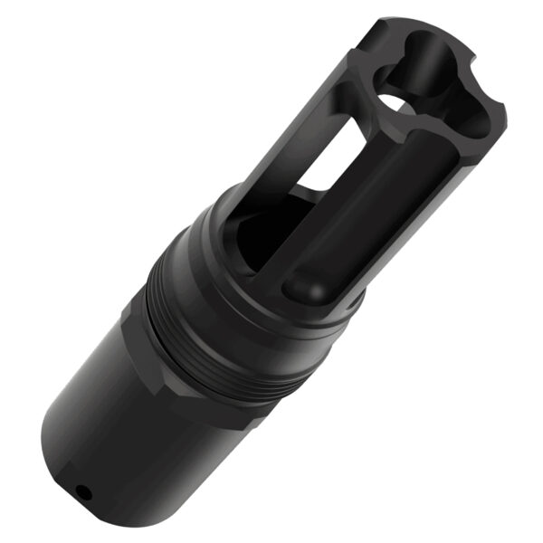 Liberty Precision Machine LPM-2007 Eclipse Pin & Weld Flash Hider Black Stainless Steel 1/2″x28 Threads 3.05″