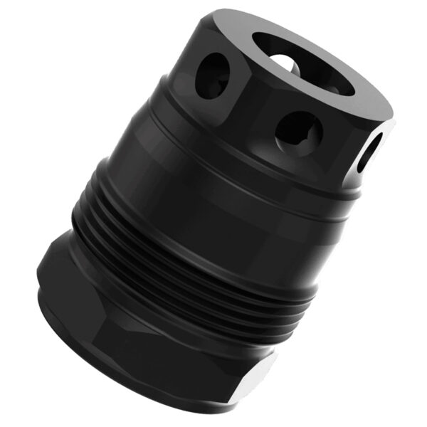Liberty Precision Machine LPM-2013 Baby Bell Muzzle Brake Black Stainless Steel 5/8″x24 Threads 1.10″
