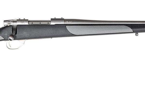 Weatherby Vanguard Weatherguard Full Size 25-06 Rem 5+1 24″ Satin Threaded Barrel, Satin Stainless Steel Drilled & Tapped Receiver, Black/Gray Weatherguard Stock