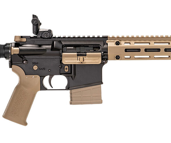 Tippmann Arms A101336 M4-22 LTE 22 LR 10+1 16″ Black Parkerized Threaded Barrel, Matte Black Aluminum Receiver w/Picatinny Rail, FDE M-LOK Handguard, Composite Forend, Black Polymer Stock, FDE Gen2 Gr