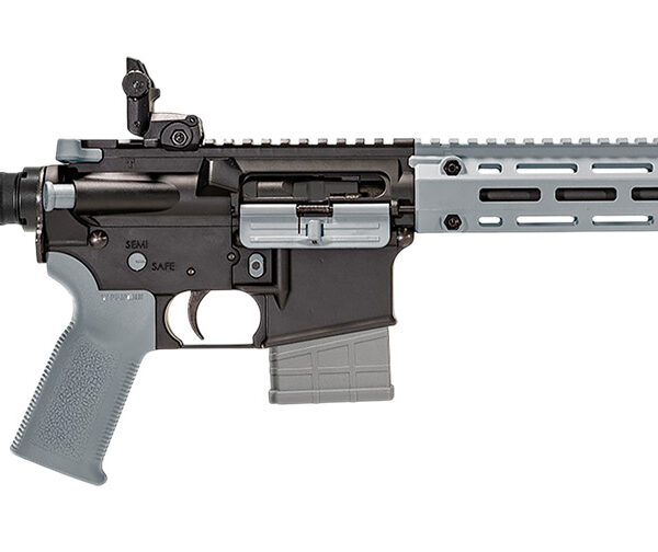 Tippmann Arms A101226 M4-22 LTE 22 LR 25+1 16″ Black Parkerized Threaded Barrel, Matte Black Aluminum Receiver w/Picatinny Rail, Wolf Gray M-LOK Handguard Composite Forend, Black Polymer Stock, Gray G