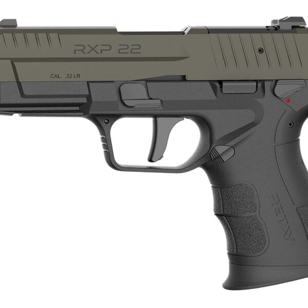 Retay USA RXP22BLKODSL10TH RXP 22 LR 10+1 4″ Threaded Barrel, OD Green Cerakote Optic Ready/Serrated Slide, Black Cerakote Polymer Frame w/Accessory Rail, RMR/RMSc Footprint
