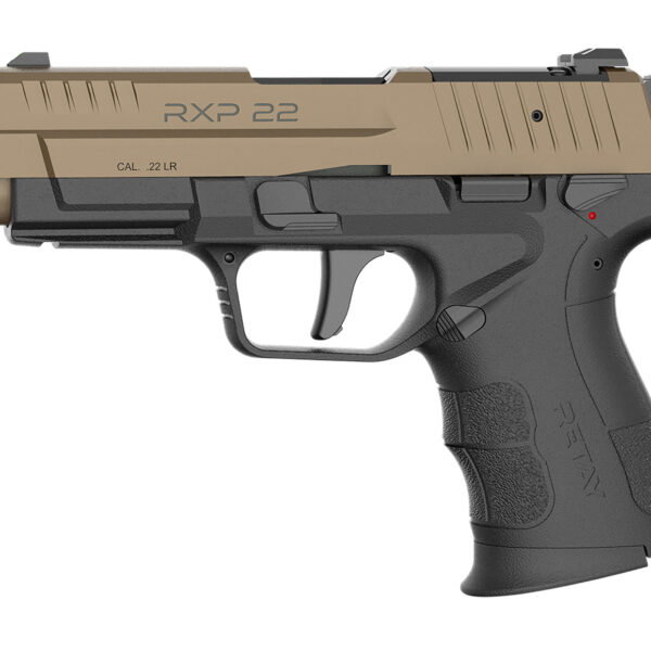 Retay USA RXP22BLKFDES13TH RXP 22 LR 13+1 4″ Threaded Barrel, Flat Dark Earth Cerakote Optic Ready/Serrated Slide, Black Cerakote Polymer Frame w/Accessory Rail, RMR/RMSc Footprint