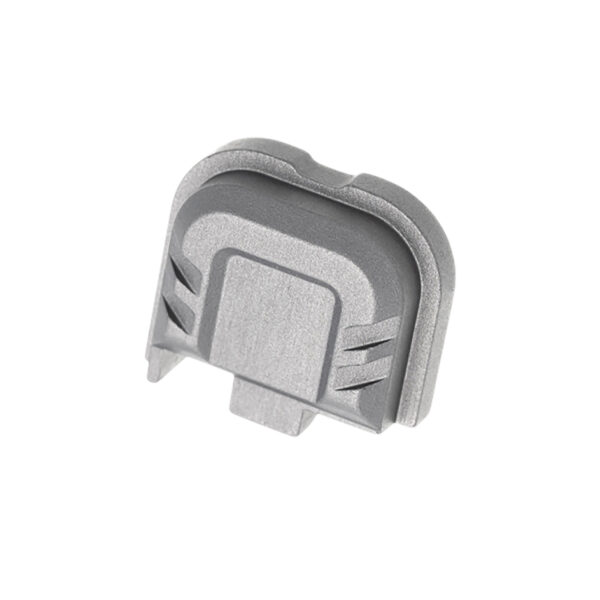 Tyrant CNC TDG43X48SPGREY Slide Cover Plate Chevron Design Glock 43x/48 Grey Aluminum