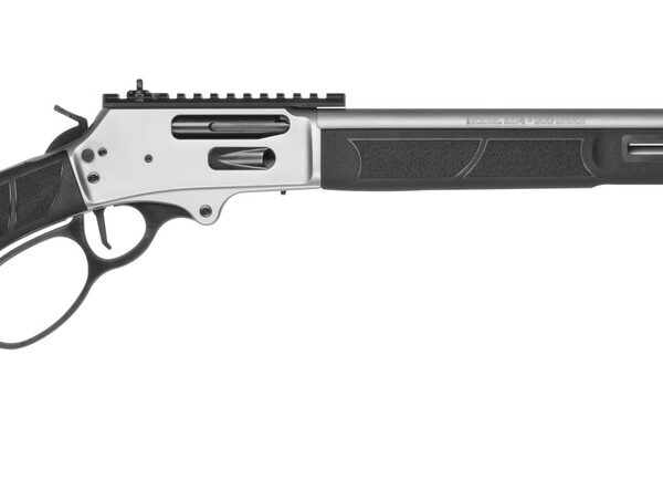 Smith & Wesson 14206 1854  360 Buckhammer 6+1 20″ Stainless Steel Threaded Barrel & Receiver w/Picatinny Rail, M-LOK Handguard, Black Fixed Synthetic Stock